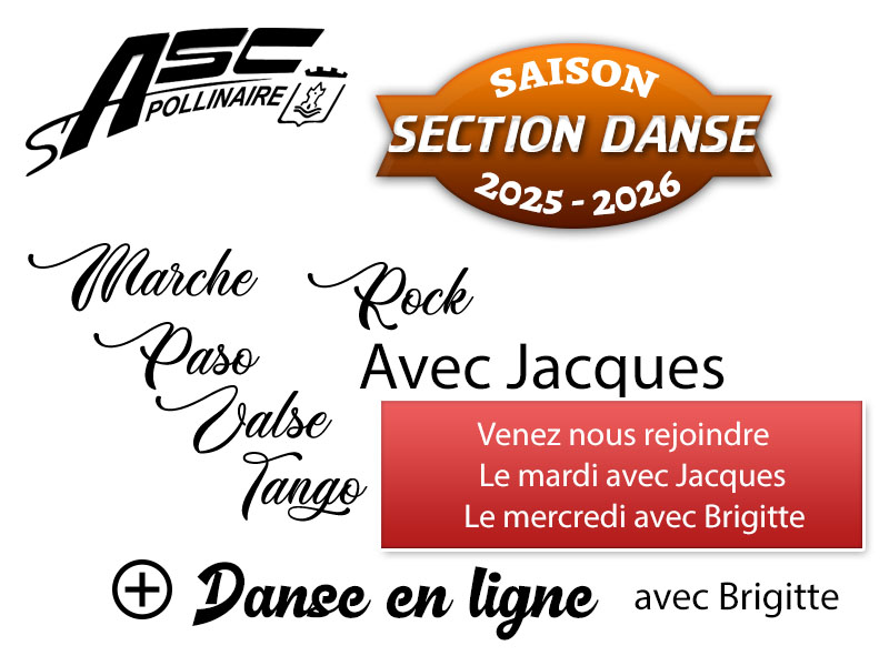 Rejoignez la section danse de salon