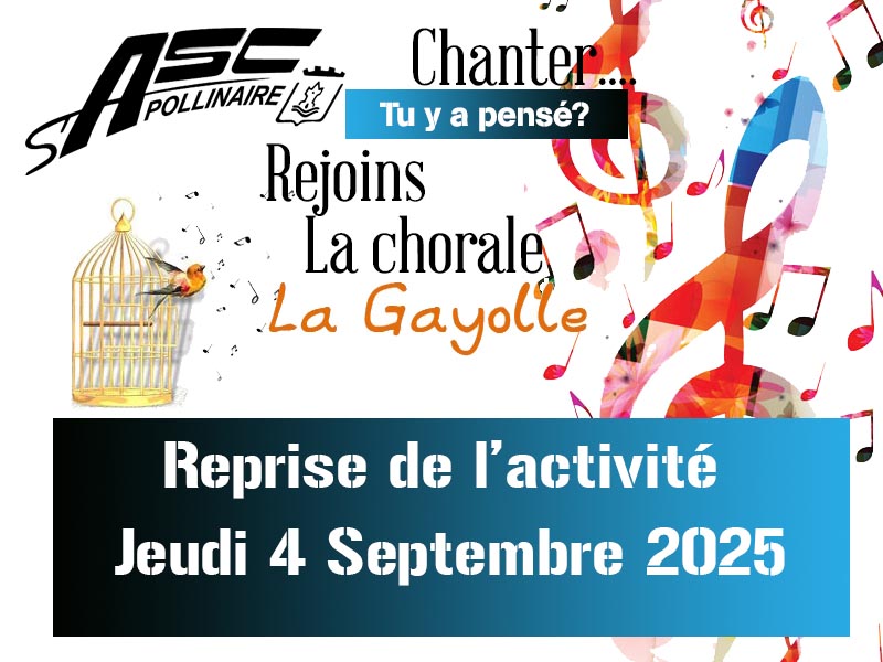 Reprise de la section chorale