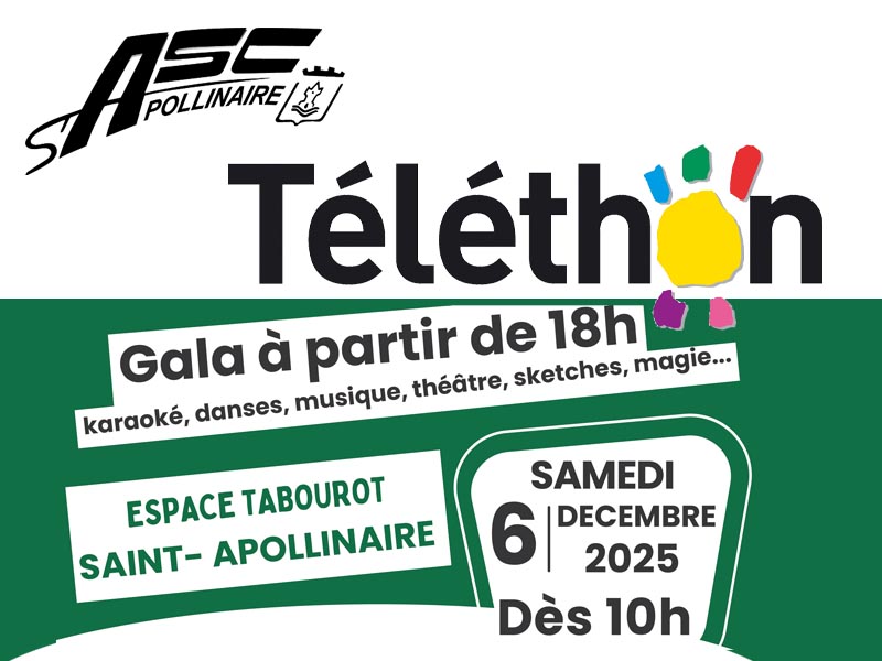Téléthon 2025 - Espace Tabourot
