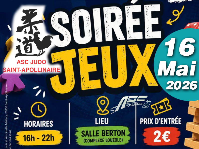 Soirée Jeux organisée par la section Judo